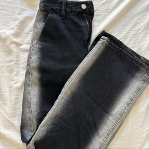 Women's Straight Leg Washed Black Jeans